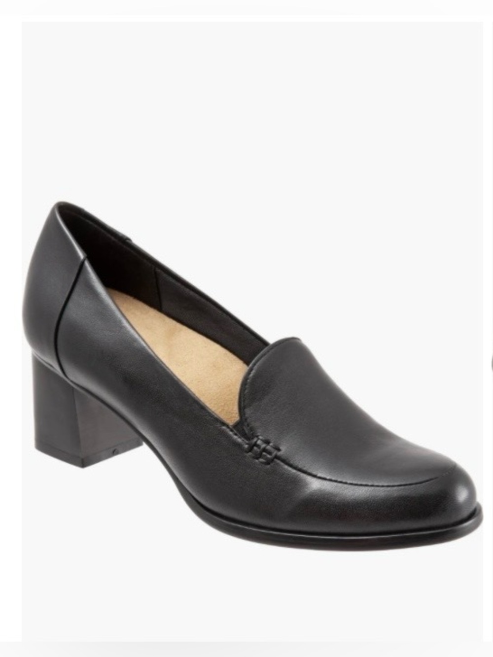 Trotters Quincy Loafer Pump Black Womens Size 10 Narrow Classic Business Casual